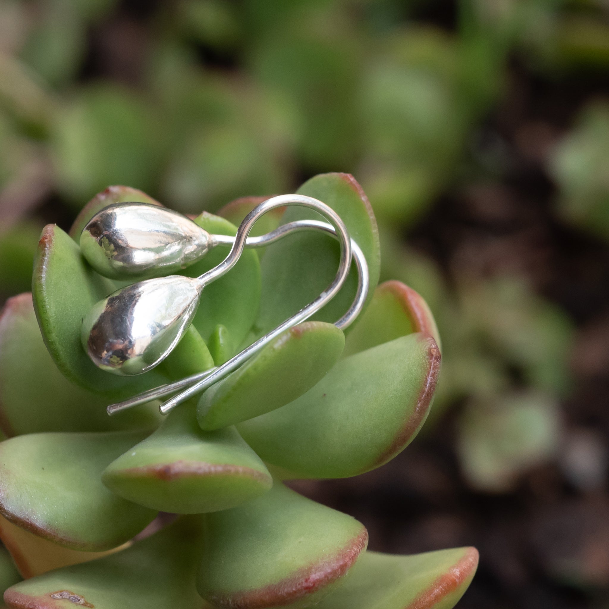 JEL017 - Sterling Silver Drop Hook Earrings