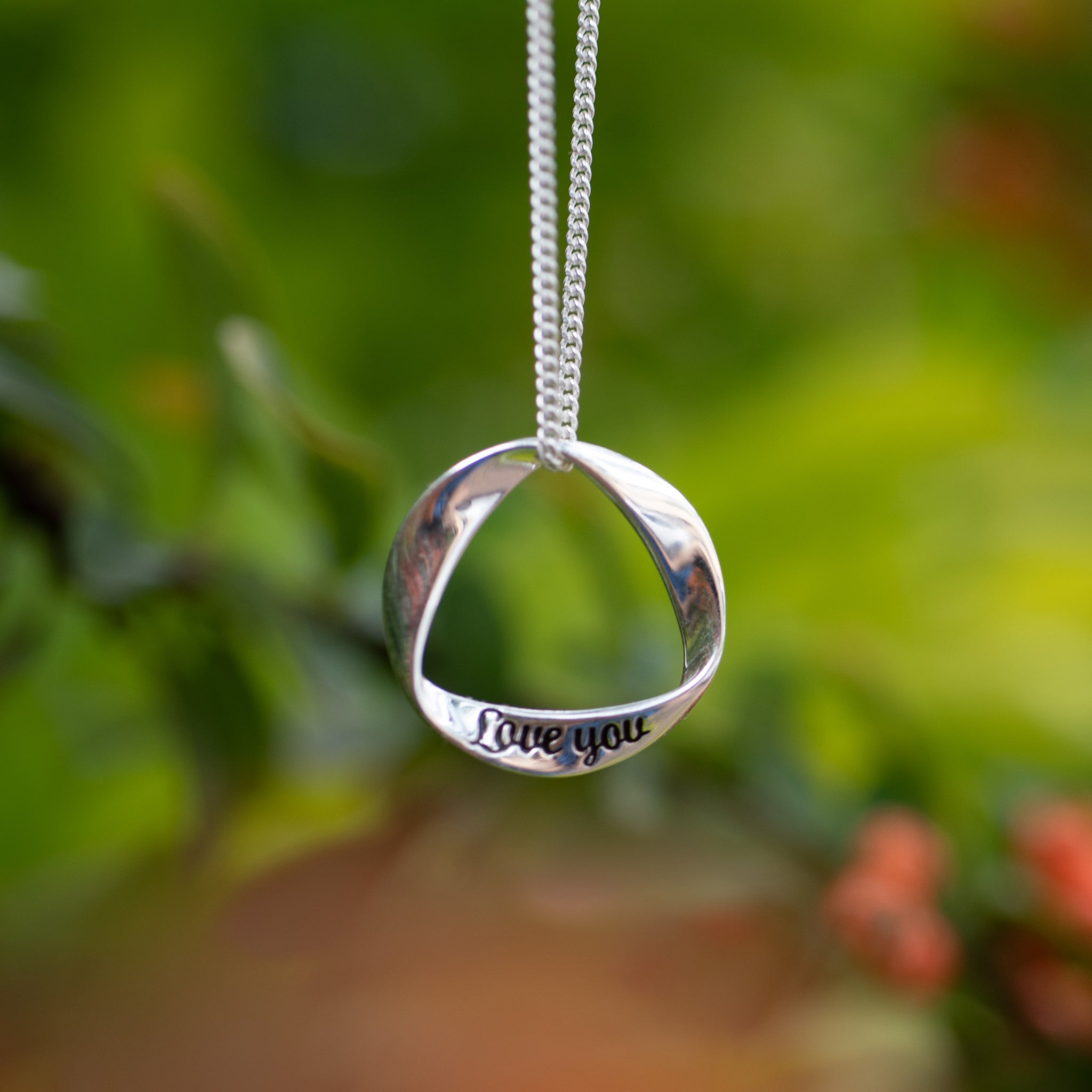 P008C - 925 Sterling Silver "Love you" Pendant