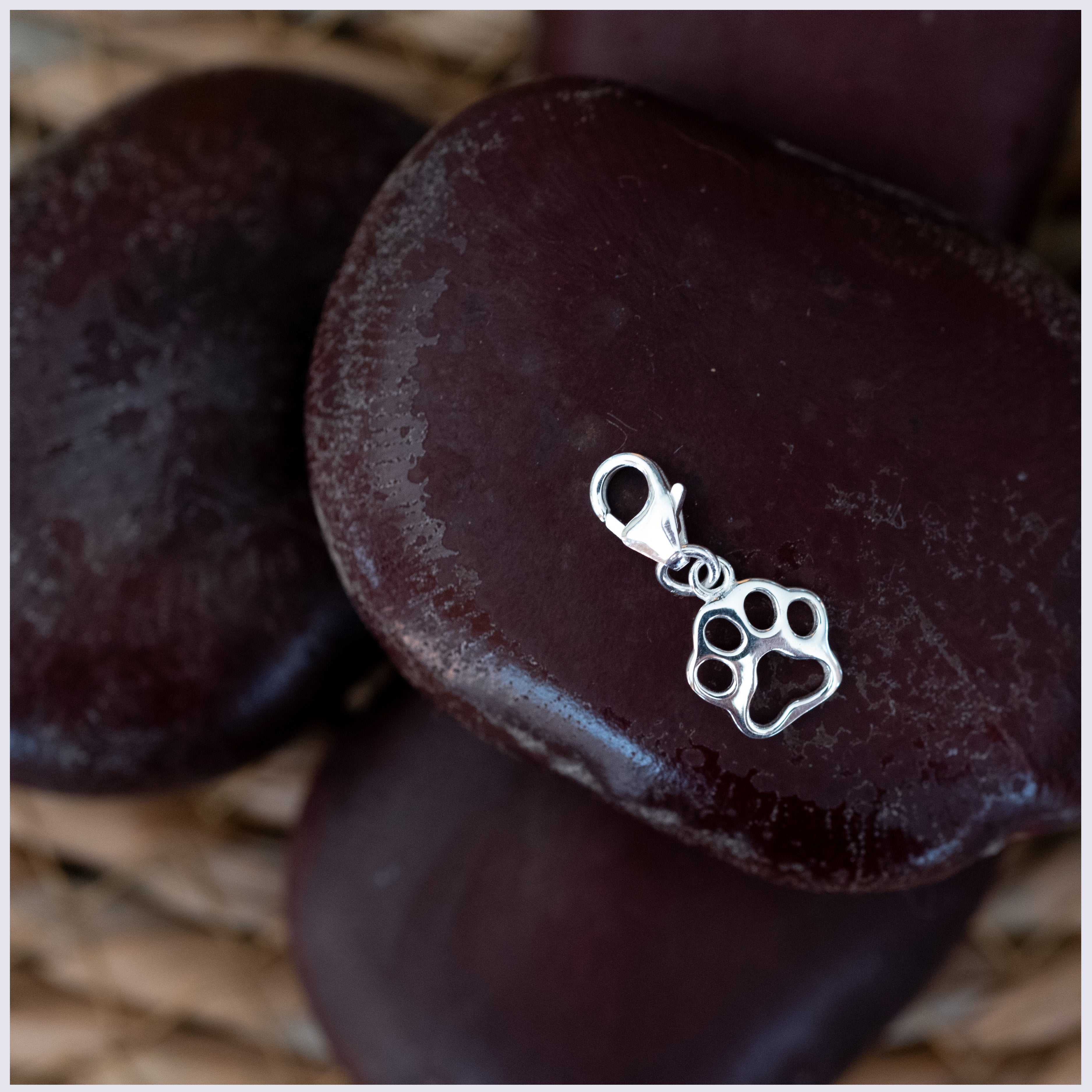 SCH010 - Sterling Silver Paw Charm