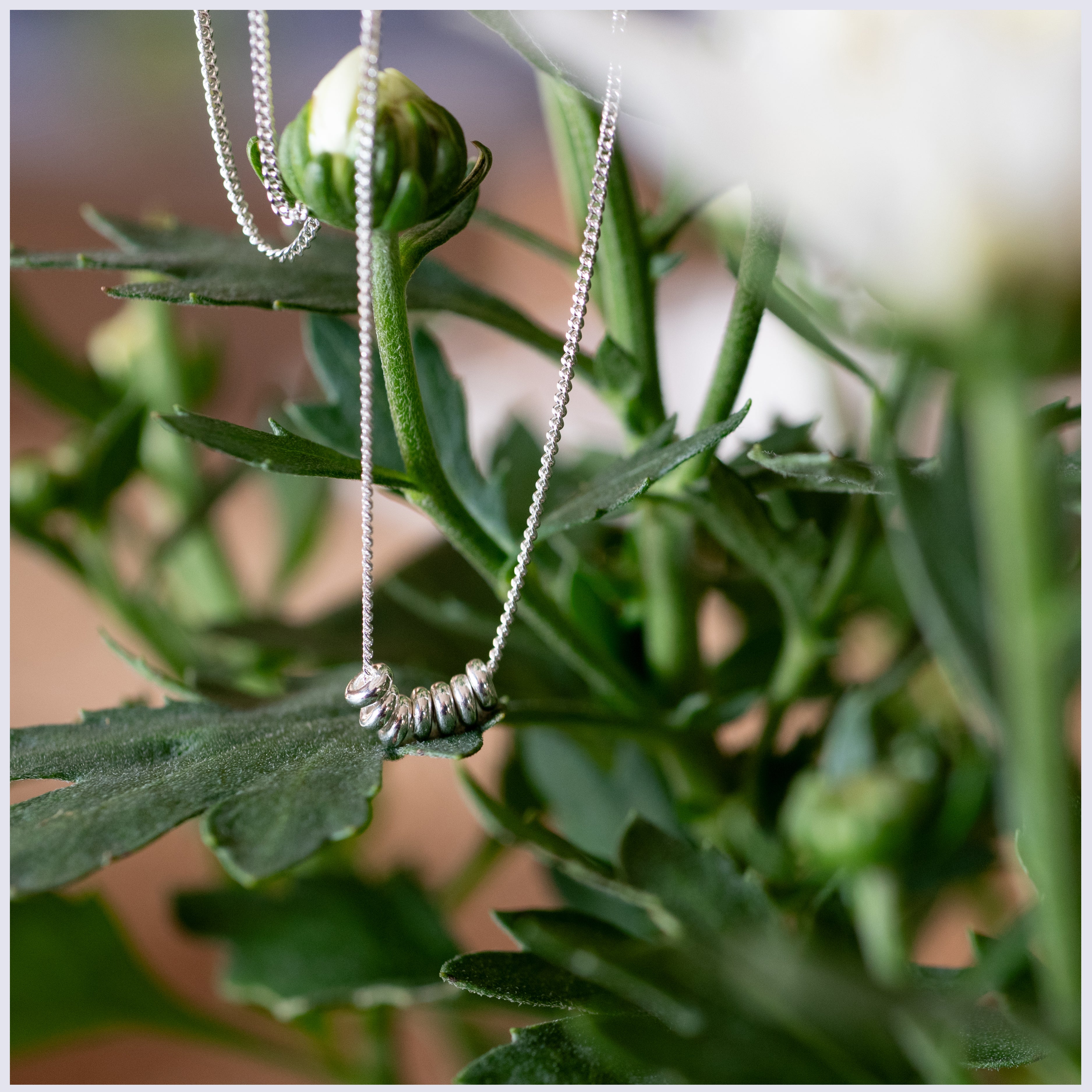 SCP007 - Sterling Silver 7 Circle Necklace