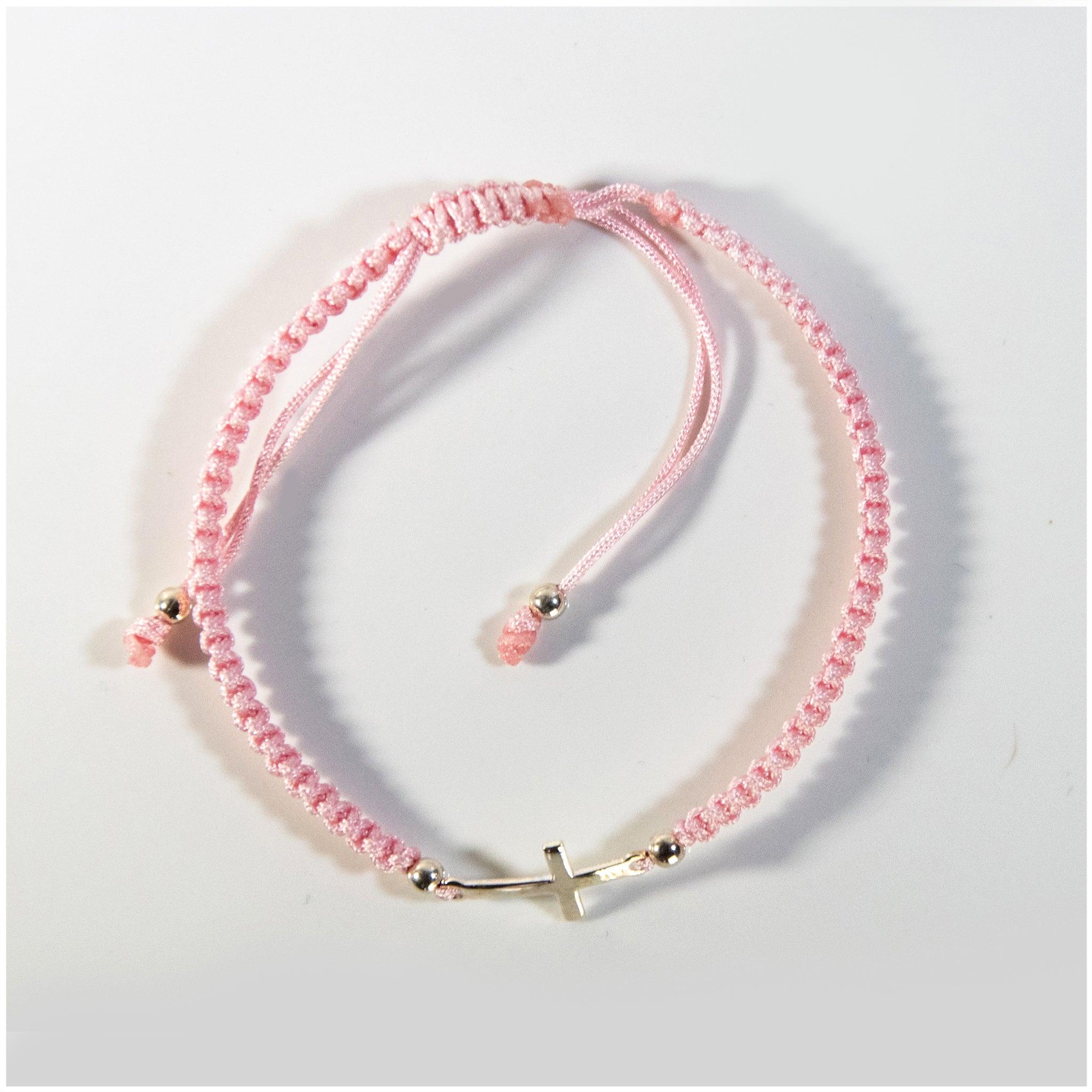 BK005 - Adjustable Cross Bracelet - silverby-e.co.za