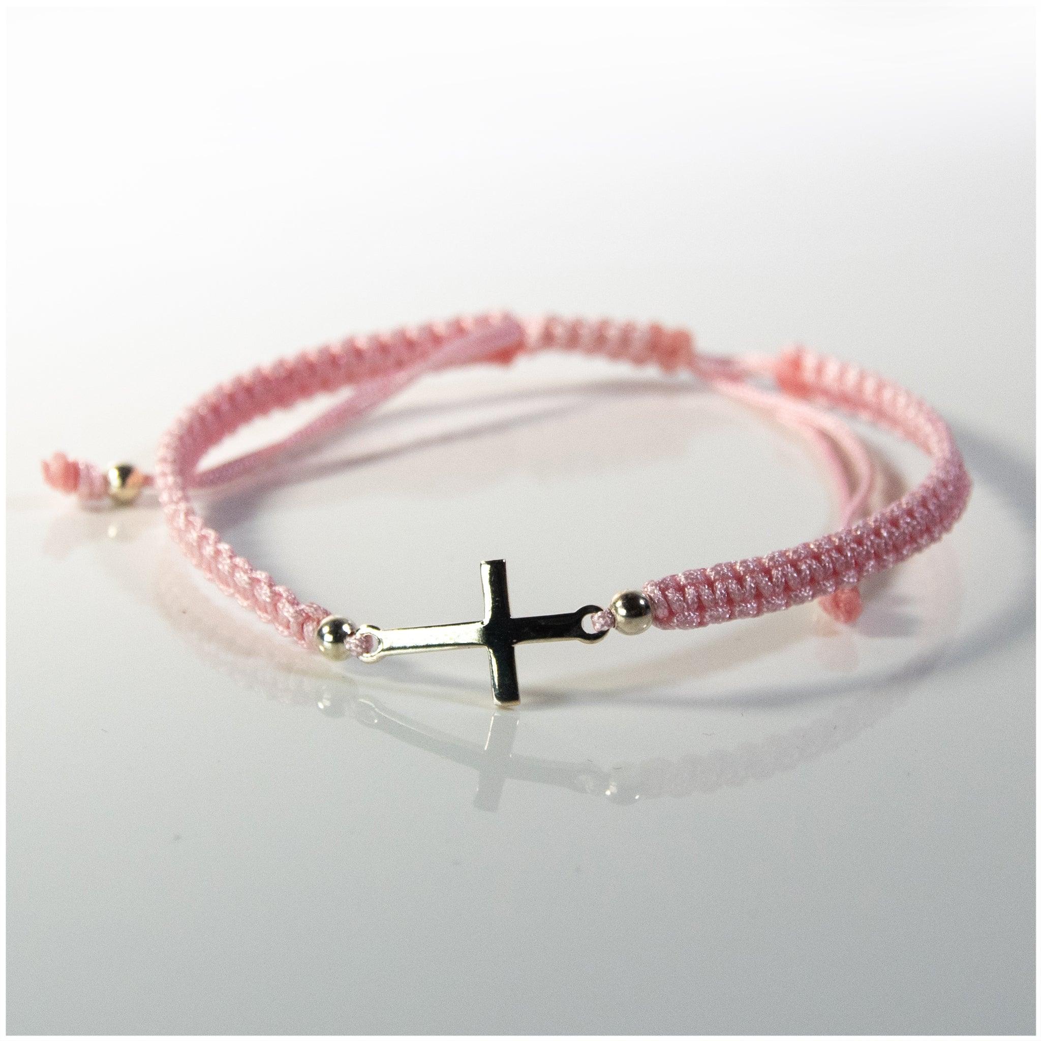BK005 - Adjustable Cross Bracelet - silverby-e.co.za