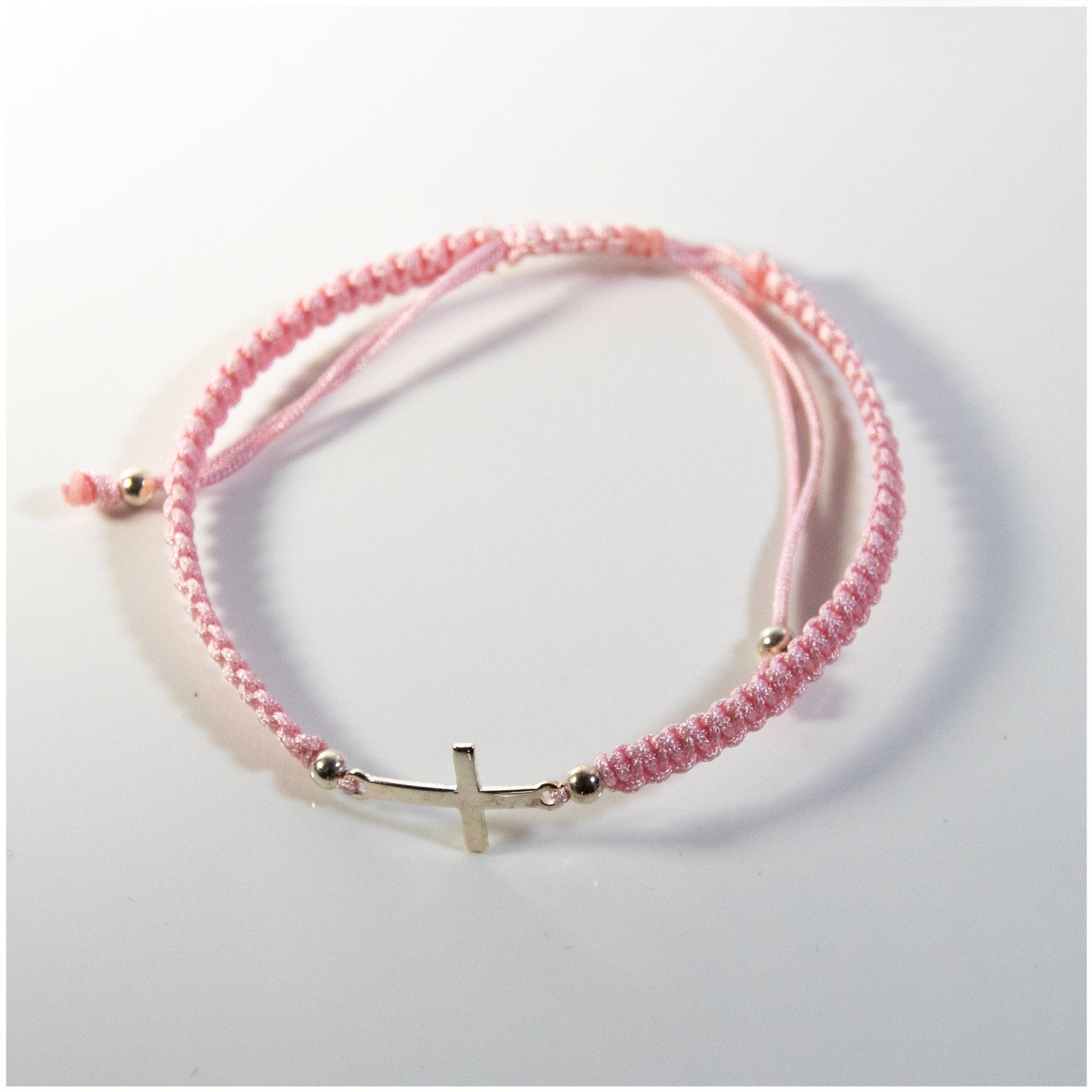 BK005 - Adjustable Cross Bracelet - silverby-e.co.za