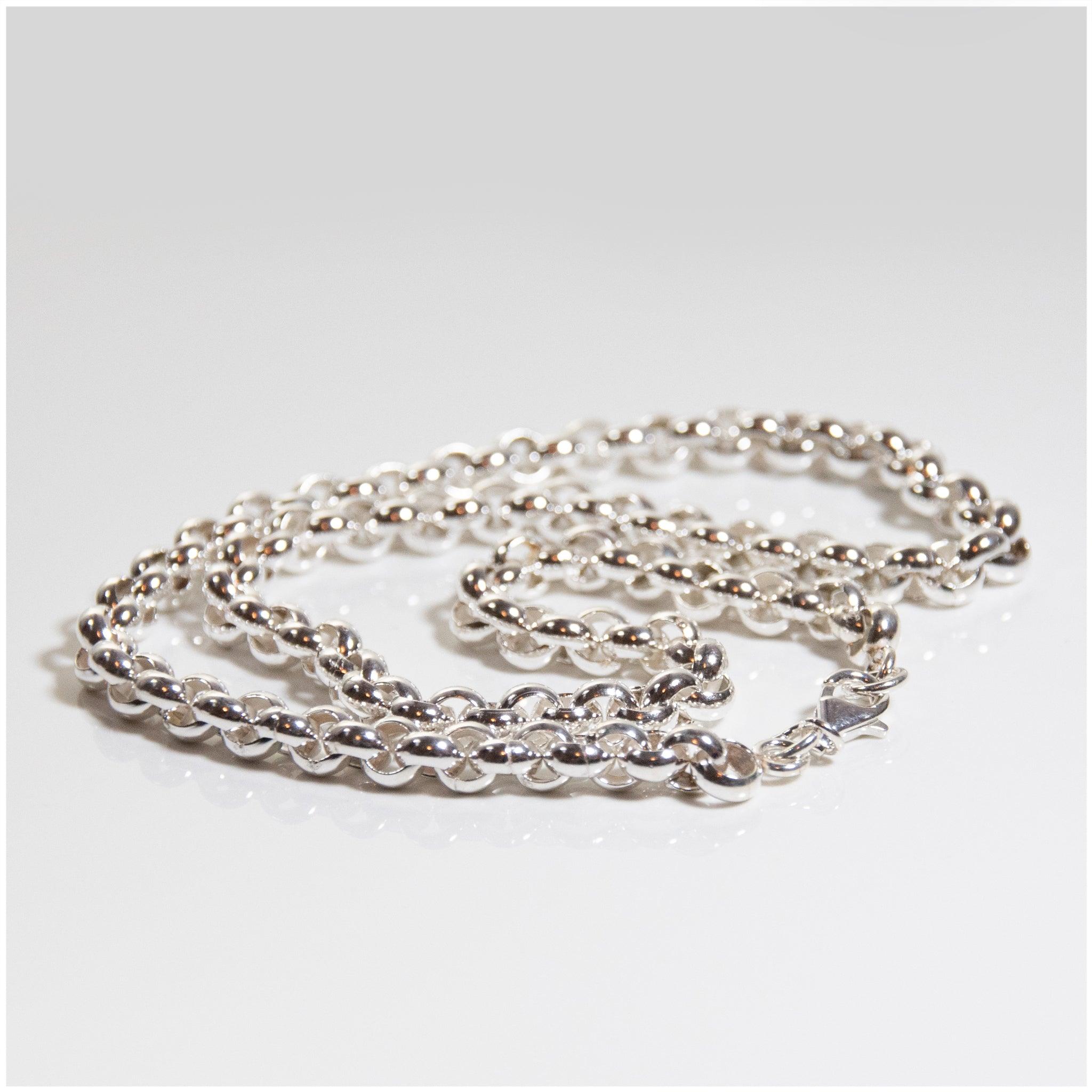C028 - Sterling Silver Rolo Chain - silverby-e.co.za