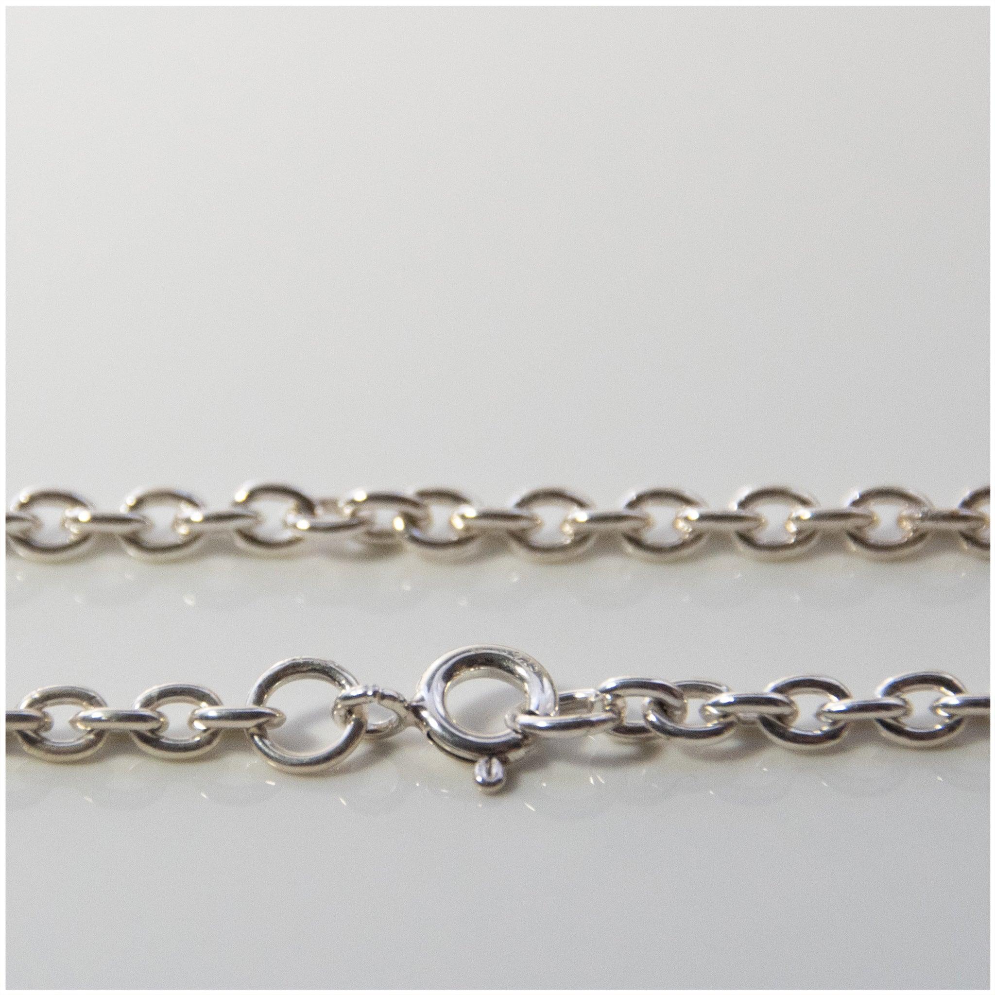C022 - Sterling Silver Rolo Chain - silverby-e.co.za