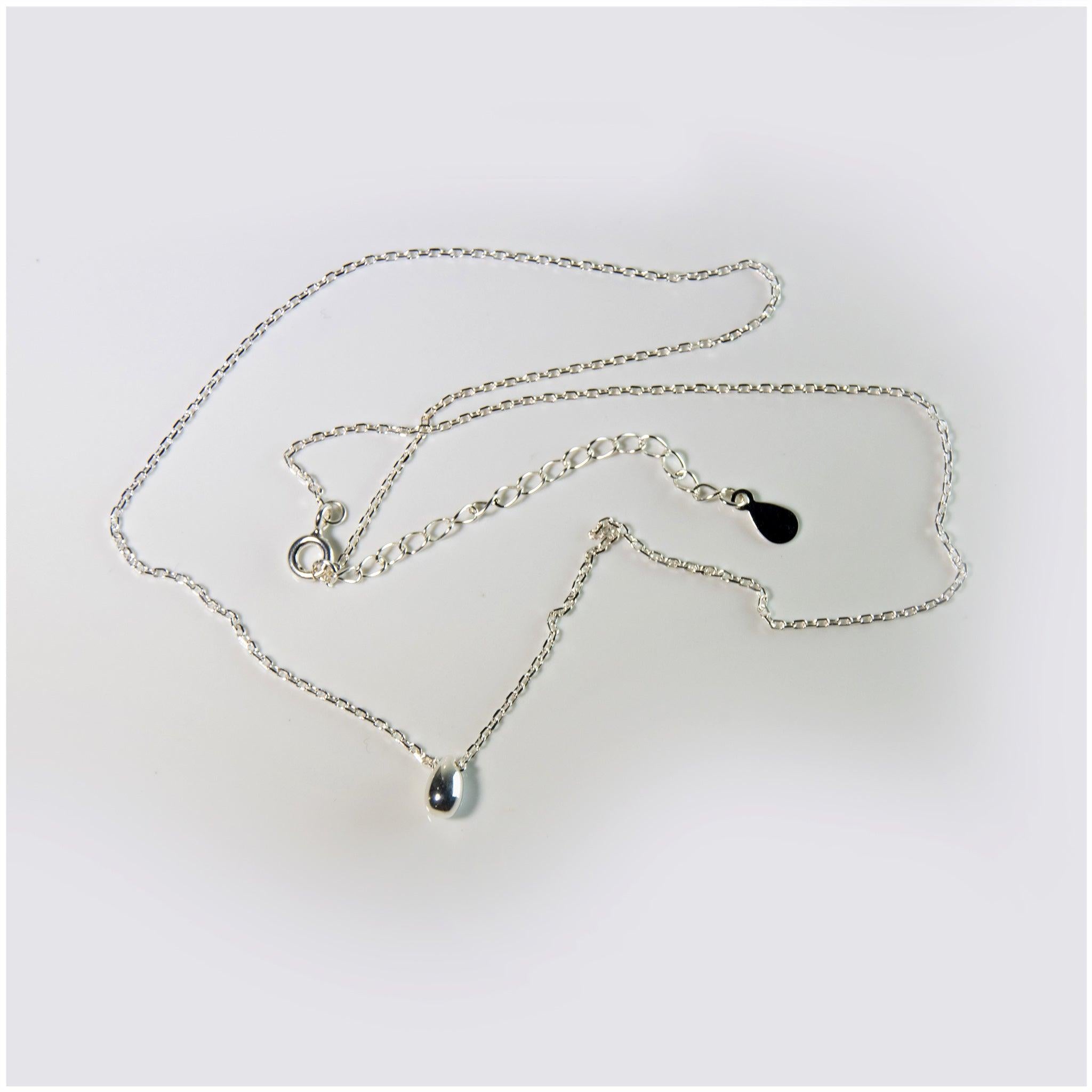 CP020 - Sterling Silver Teardrop Necklace - silverby-e.co.za