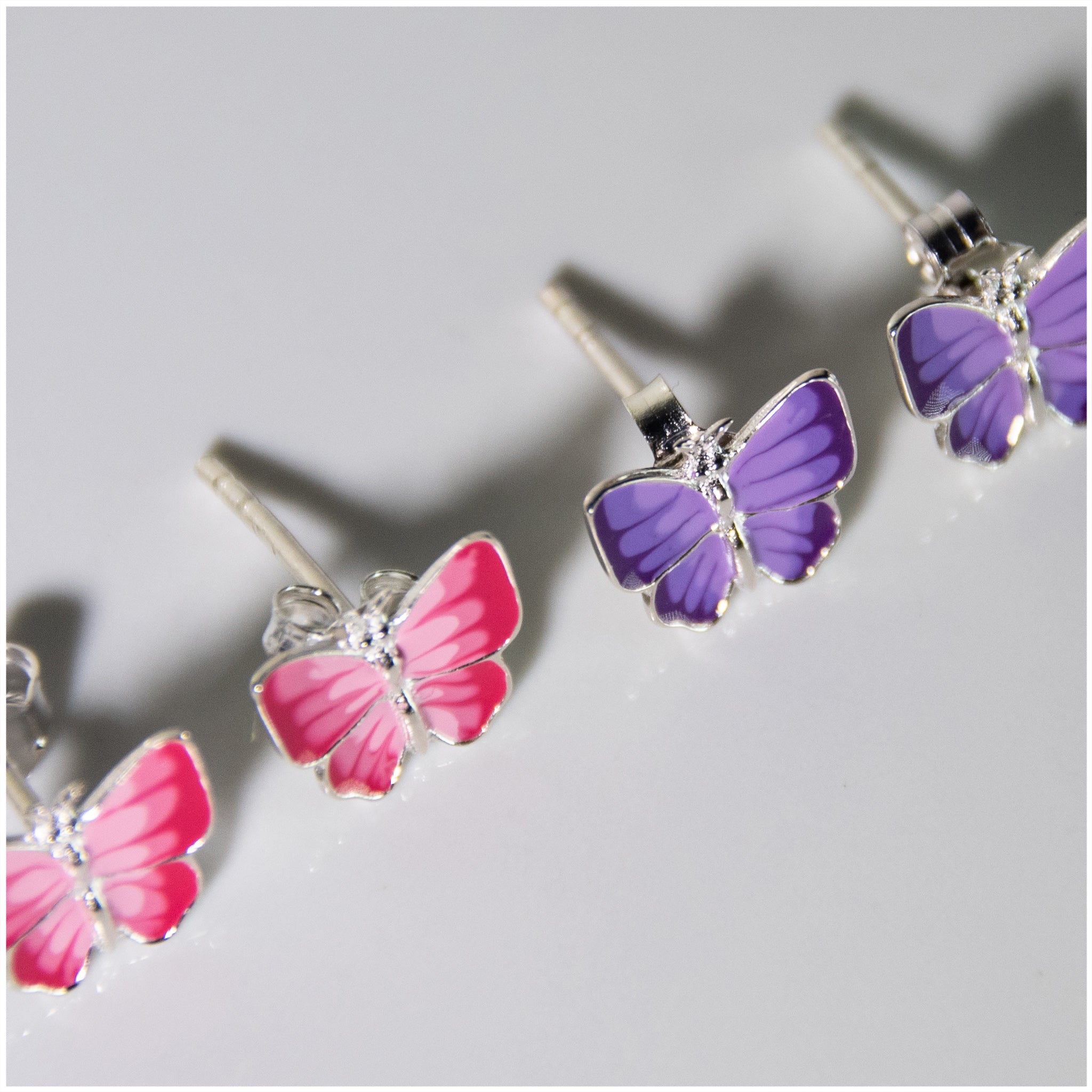 EK024 - Sterling Silver Butterfly Earrings - silverby-e.co.za