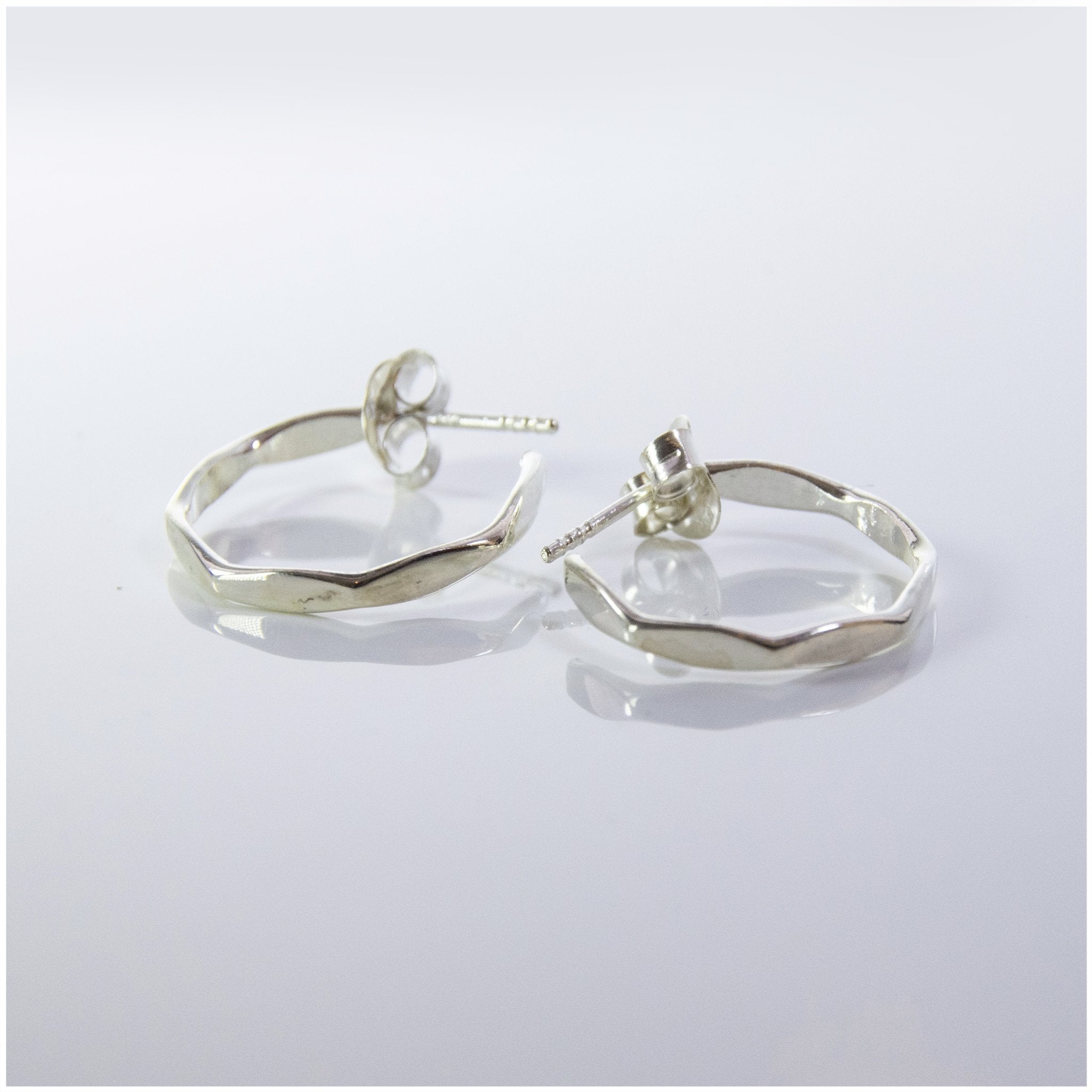EL082 - Sterling Silver Hoop Earrings - silverby-e.co.za