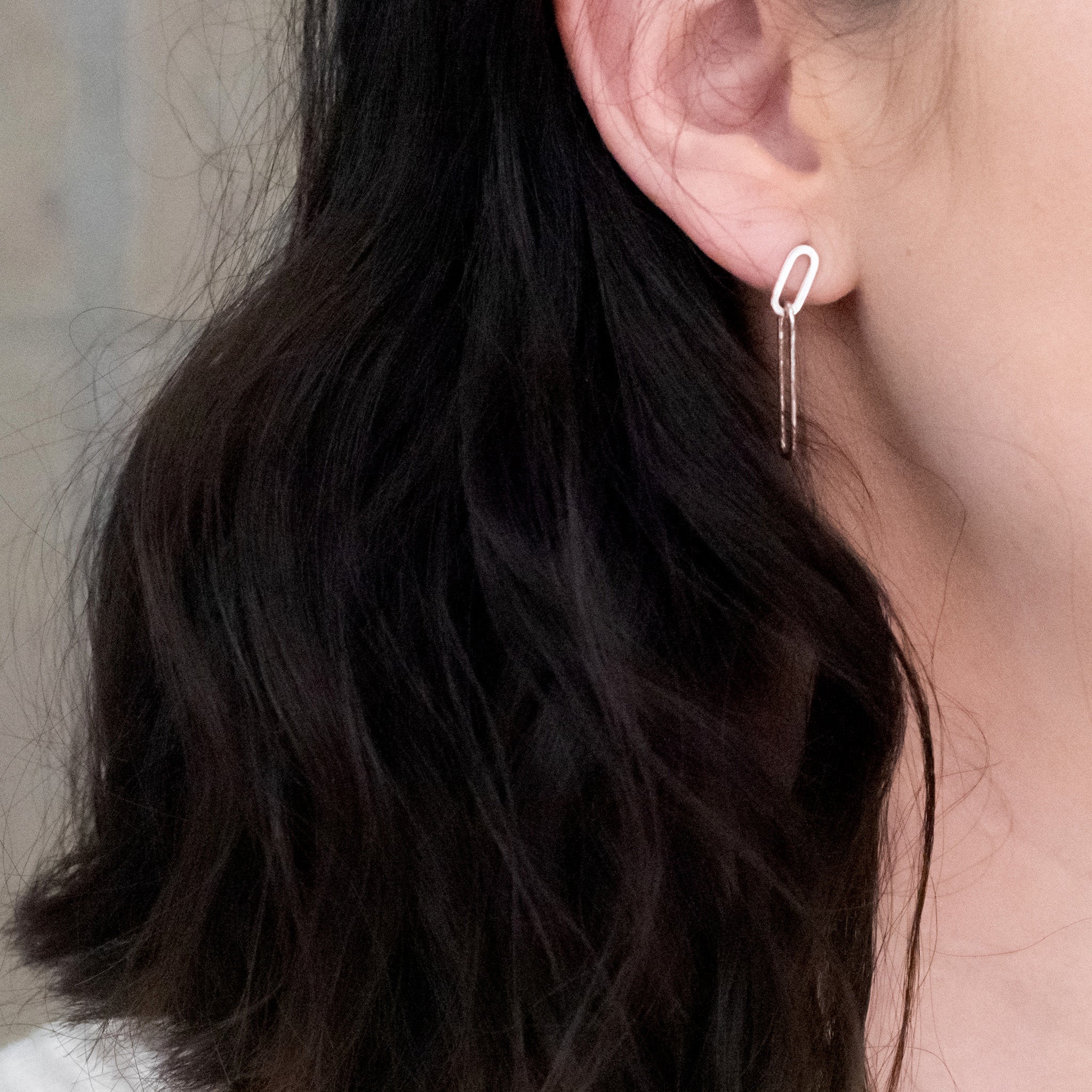 JEL004 - Sterling Silver Paper Clip Earrings - silverby-e.co.za