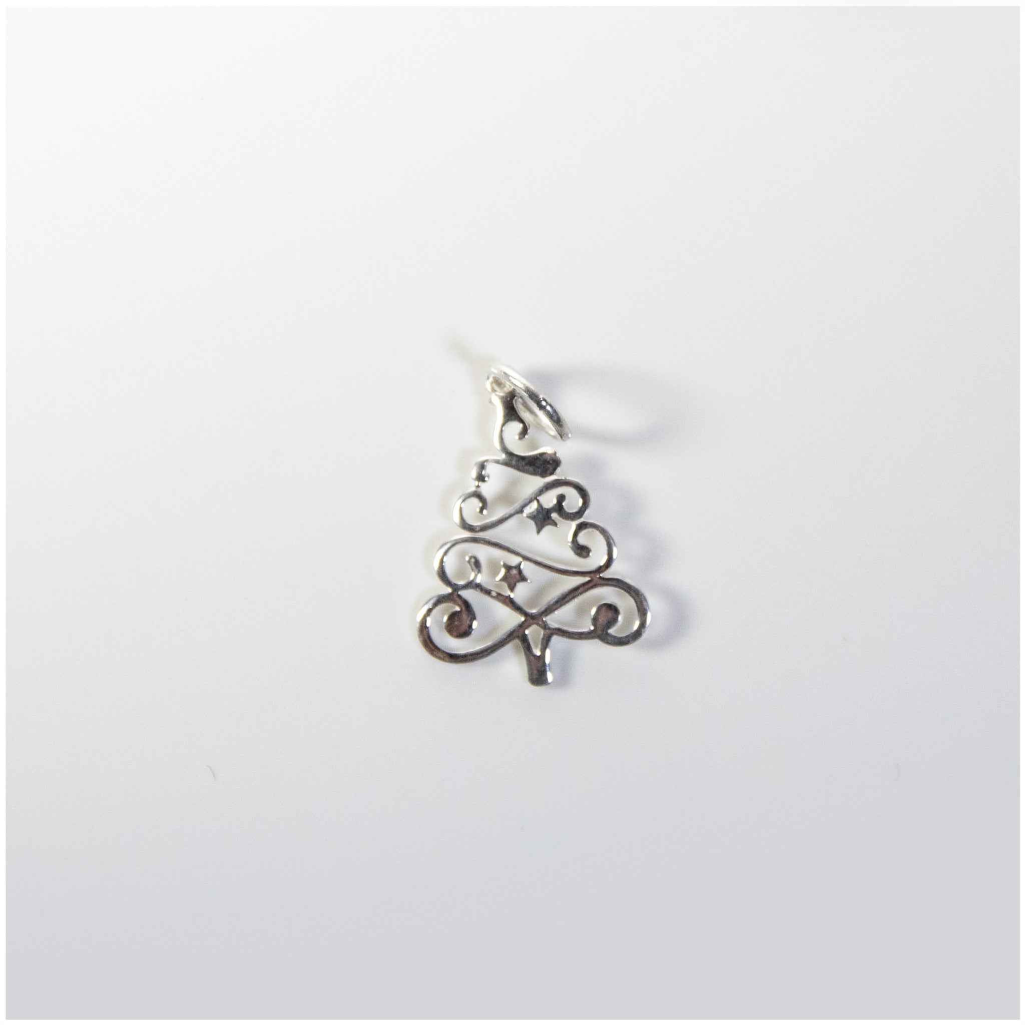 P003 - Sterling Silver Christmas Tree Pendant - silverby-e.co.za