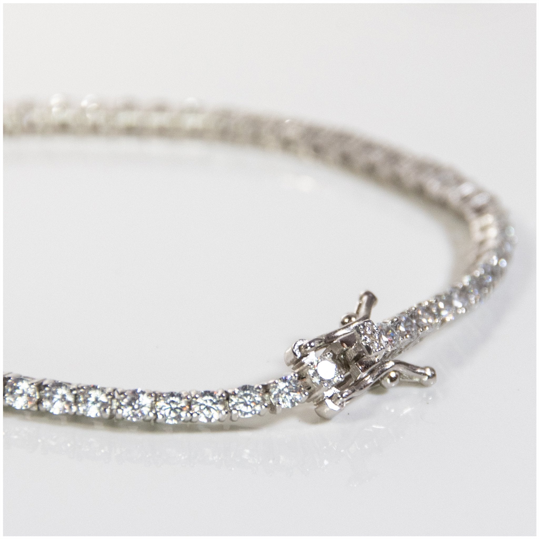 SB004 - Sterling Silver Tennis Bracelet - silverby-e.co.za