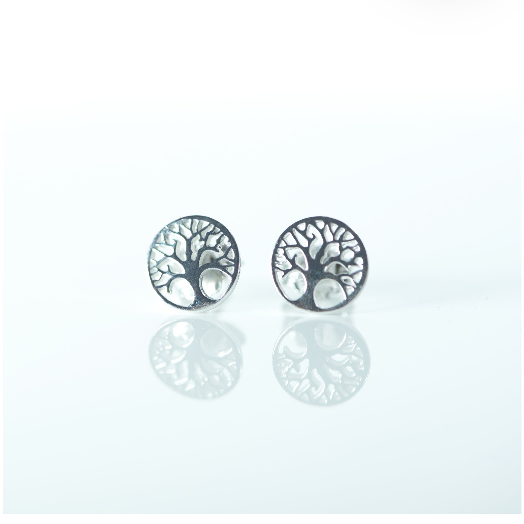 SES005 - Sterling Silver Tree of Life Earrings - silverby-e.co.za