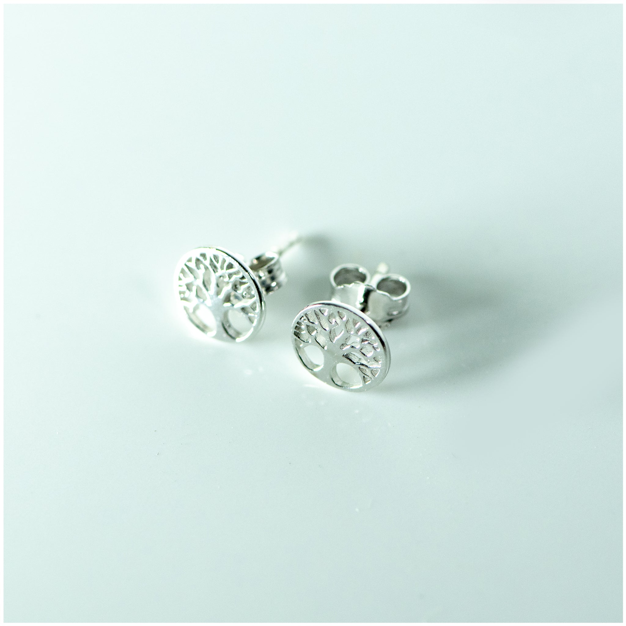 SES005 - Sterling Silver Tree of Life Earrings - silverby-e.co.za