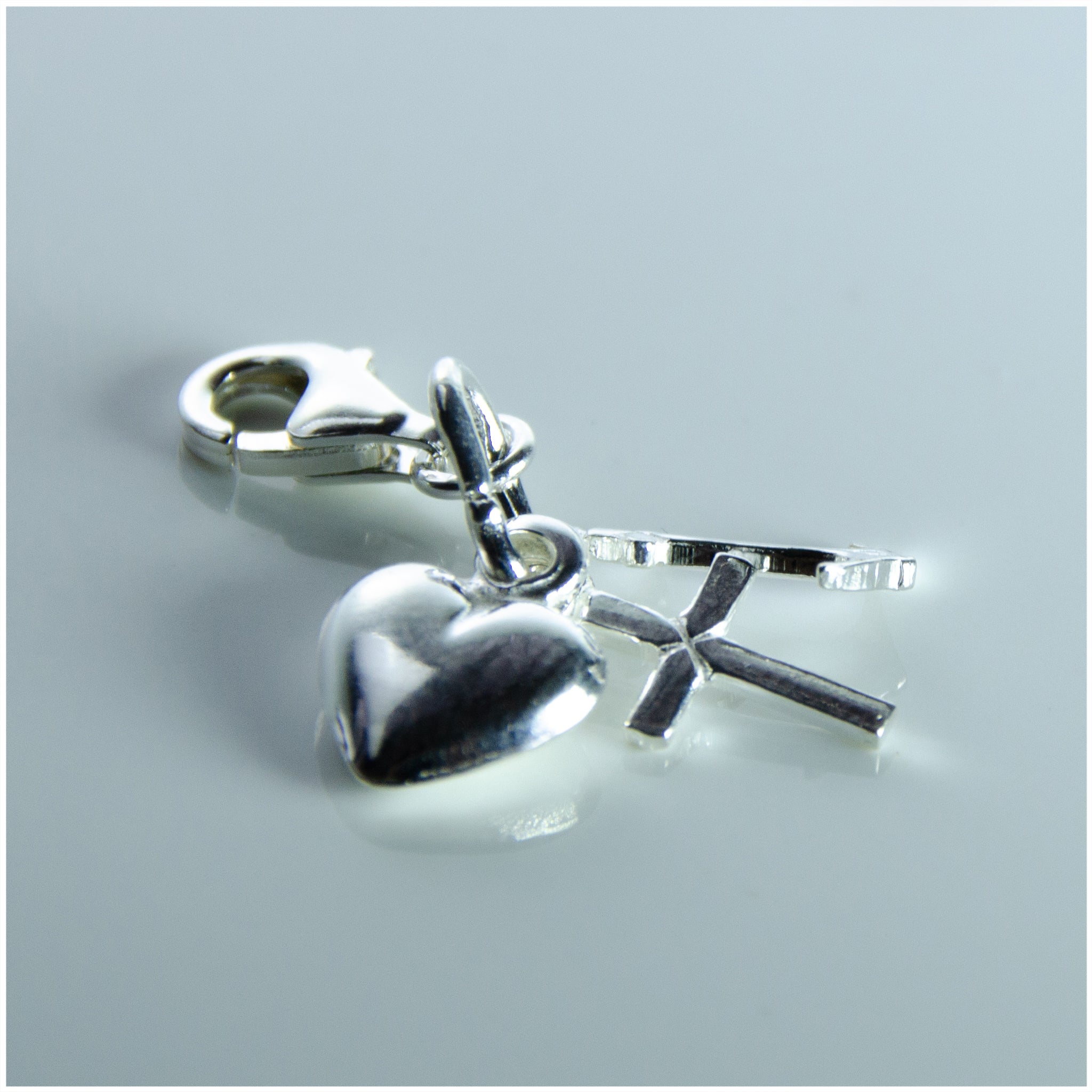 SCH004 - Sterling Silver Faith-Hope-Charity Charm - silverby-e.co.za