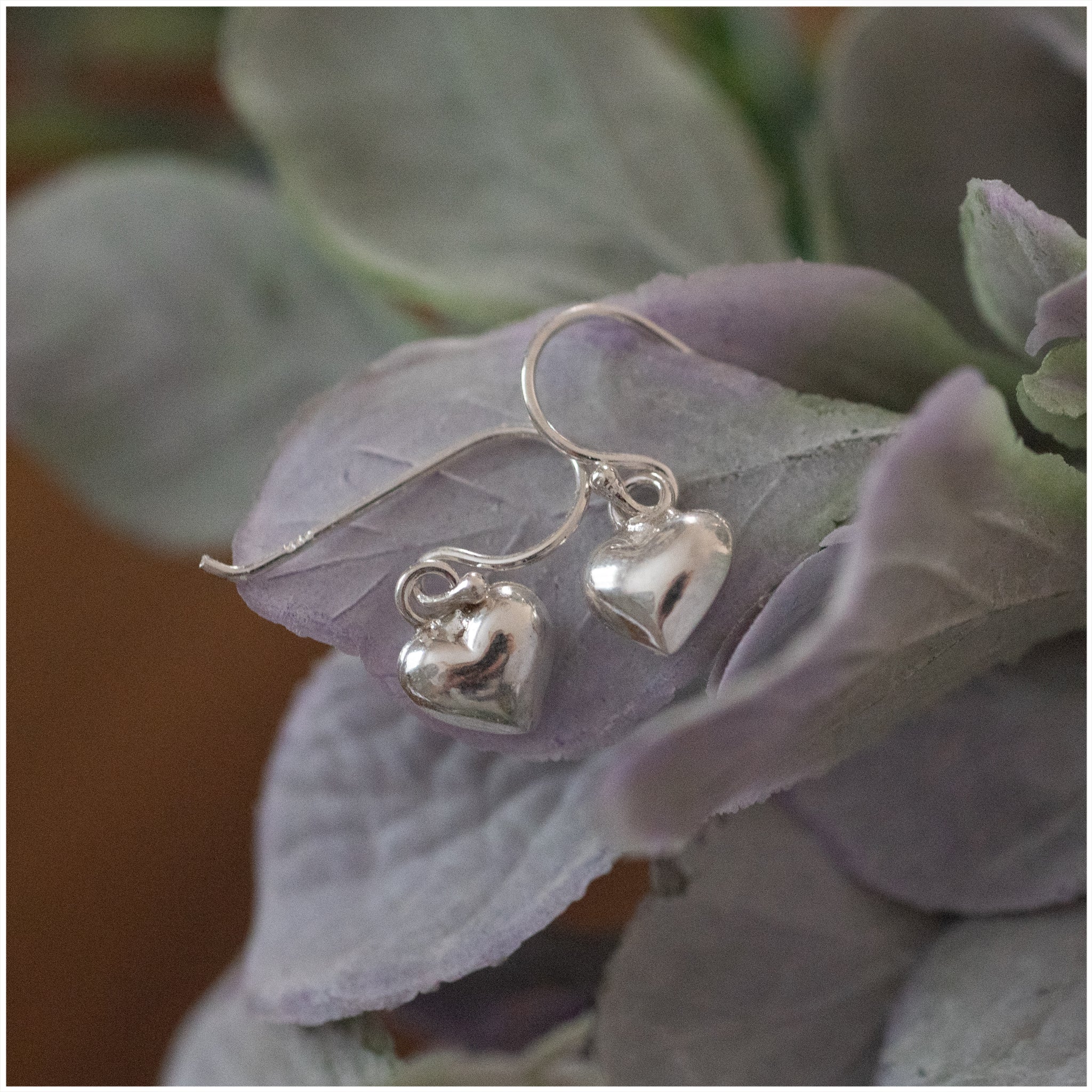 JEL011 - Sterling Silver Heart Hook Earrings - silverby-e.co.za