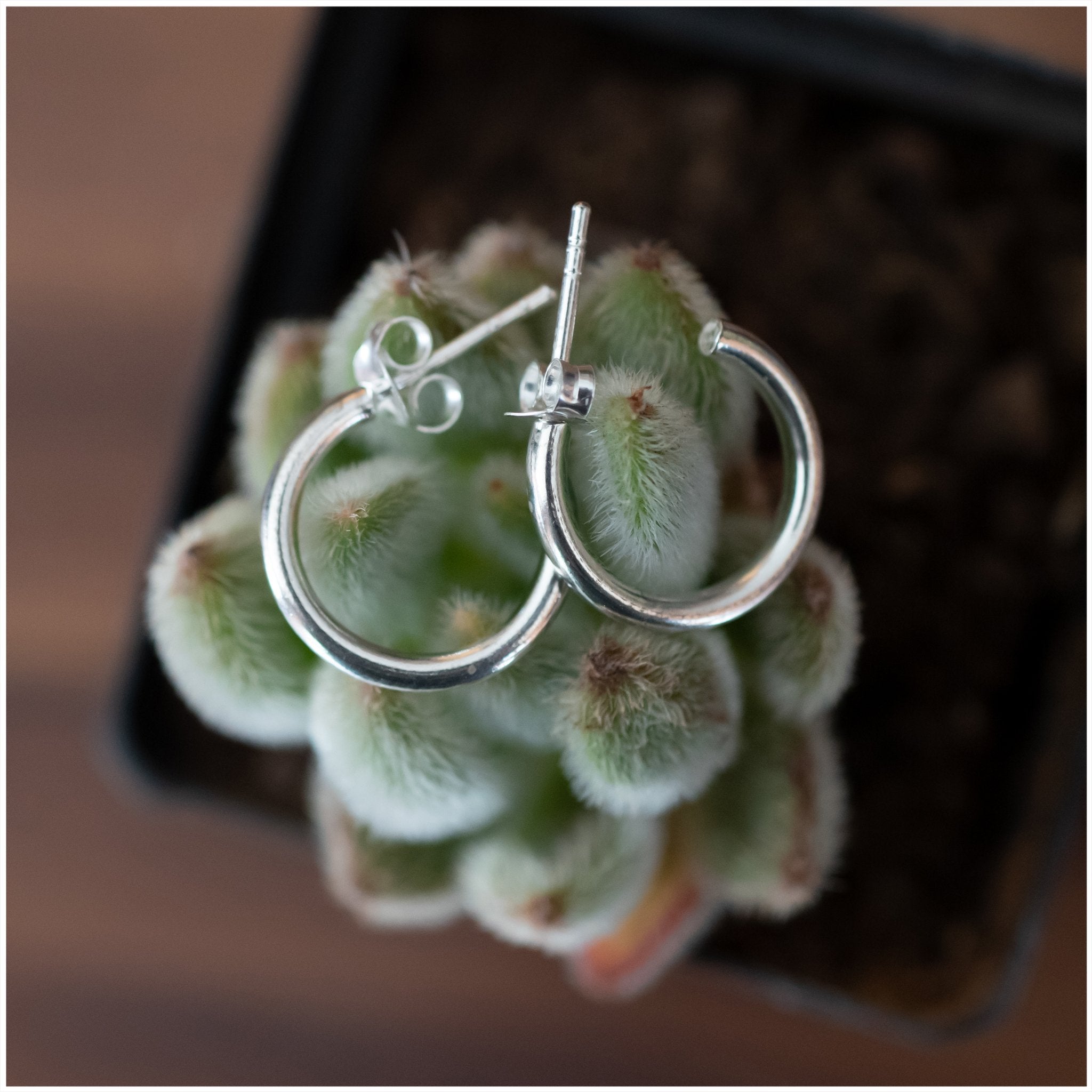 JES001 - Sterling Silver Hoop Earrings - silverby-e.co.za