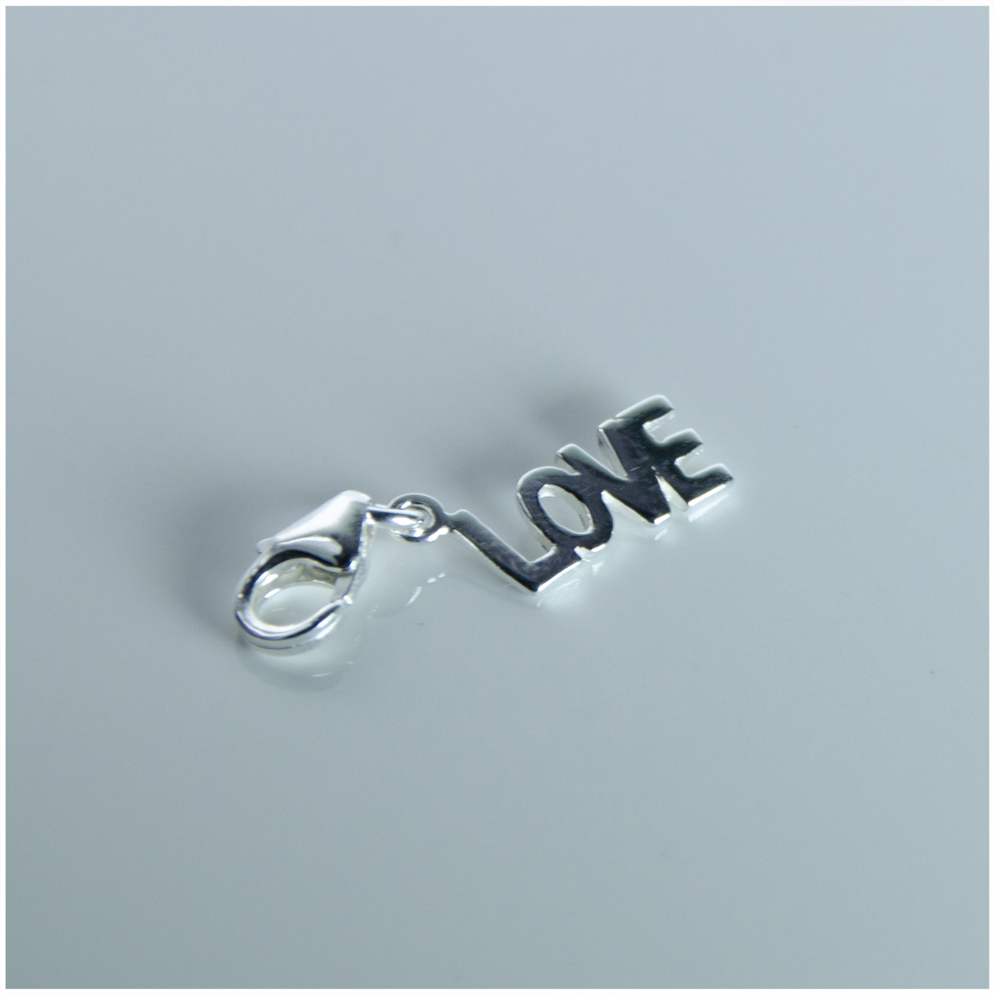 SCH006- Sterling Silver Love Charm - silverby-e.co.za