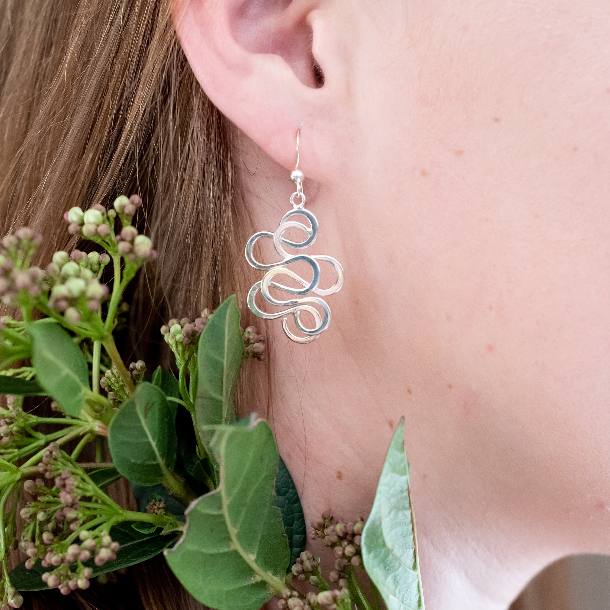 EL078 - Sterling Silver Hook Earrings - silverby-e.co.za