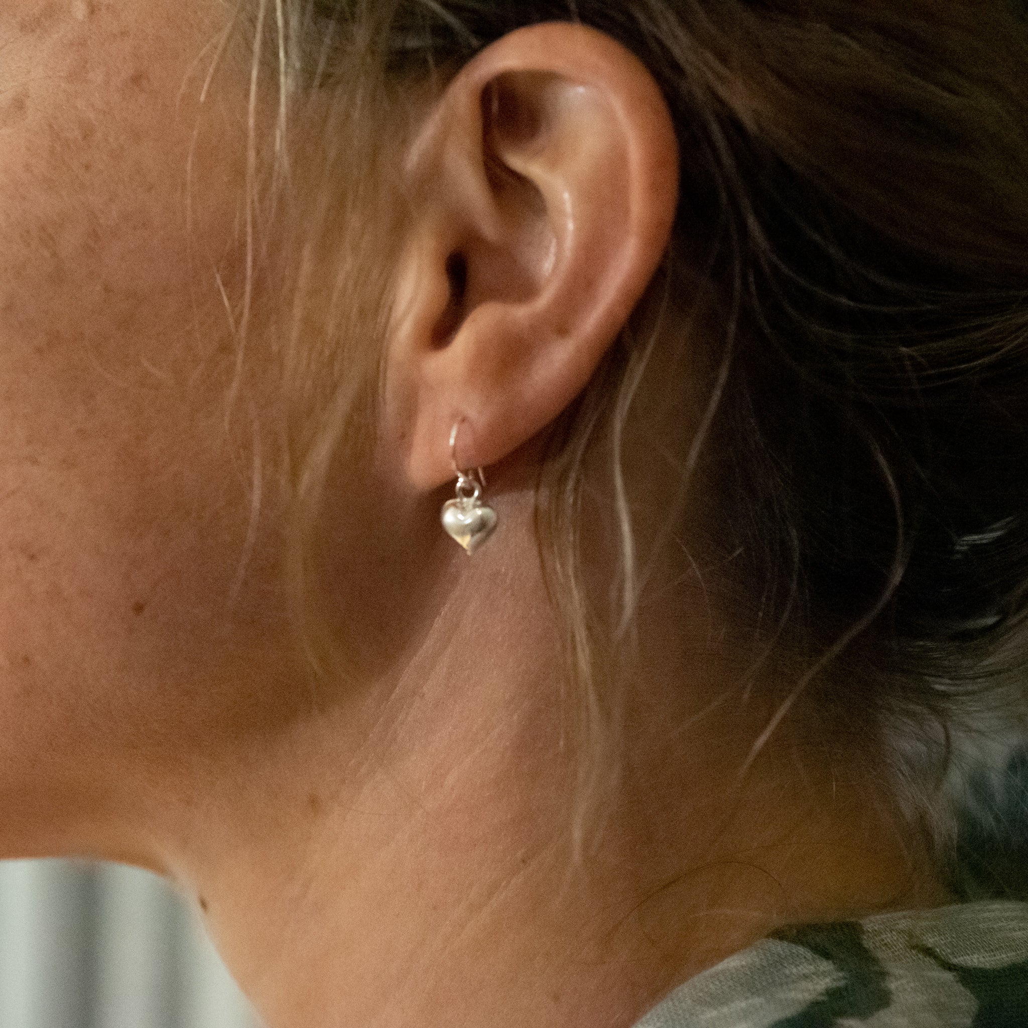 JEL011 - Sterling Silver Heart Hook Earrings - silverby-e.co.za